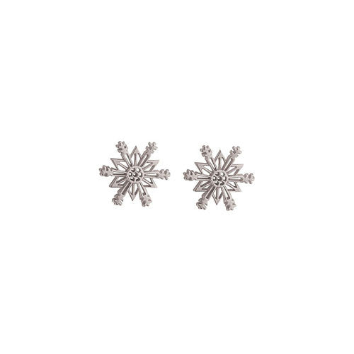 Sterling Silver Snowflake Earrings