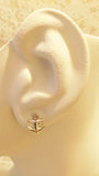 Sterling Silver Anchor Post Earrings