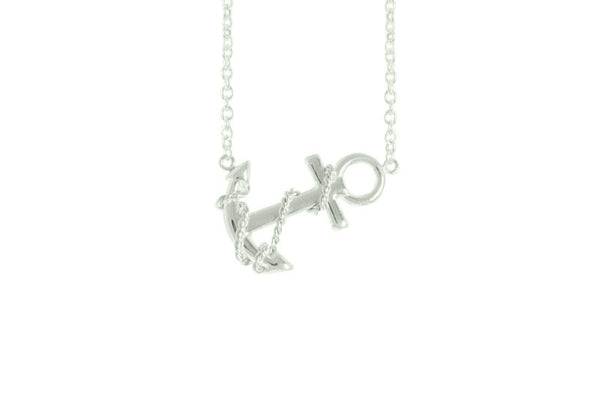 Sterling Anchor Necklace