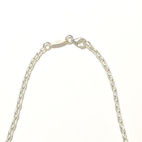 Snowflake Pendant Chain 3mm oval rolo