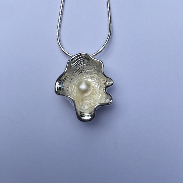 Oyster with Pearl Pendant