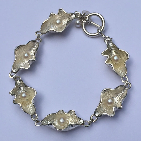 Oyster with Pearls Bracelet