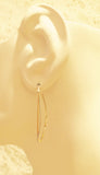 Abstract Dangle Earrings with Tiny Twist