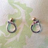 14K and Sterling Post Earrings