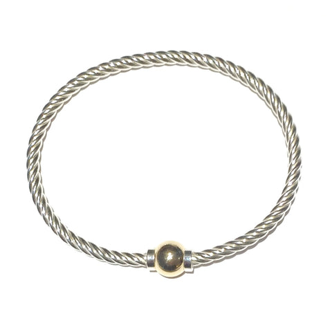 Classic Bracelet with 14K Gold Ball Closure