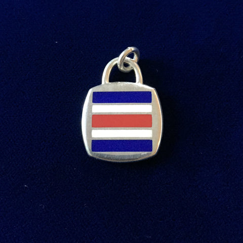 Sterling Silver Code Flag: charlie