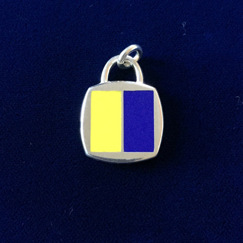 Sterling Silver Code Flag: kilo