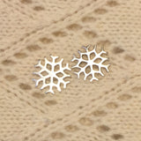 Sterling Silver Snowflake Earrings