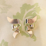 Folded Ribbon Earrings