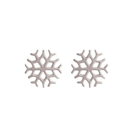 Sterling Silver Snowflake Earrings