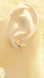 Sterling Stylized Starfish Post Earrings